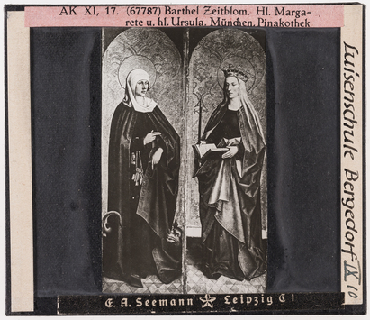 Vorschaubild Barthel Zeitblom: Hl. Margarete und Hl. Ursula. München Pinakothek (Reihe AK XI, 17, Nr. 67787) 